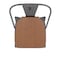 Flash Furniture Clear Coat Metal Bar Stool & Teak Poly Seat XU-DG-TP001B-30-PL1T-GG - alternate 10